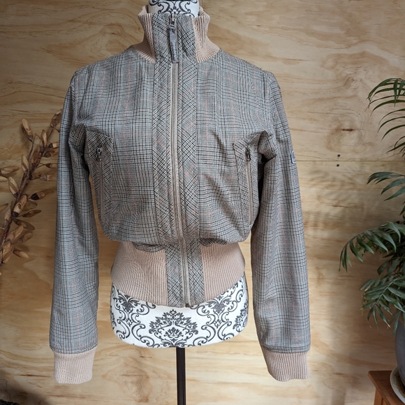 Anky bomber style Plaid Jacket - Picture 2 of 13